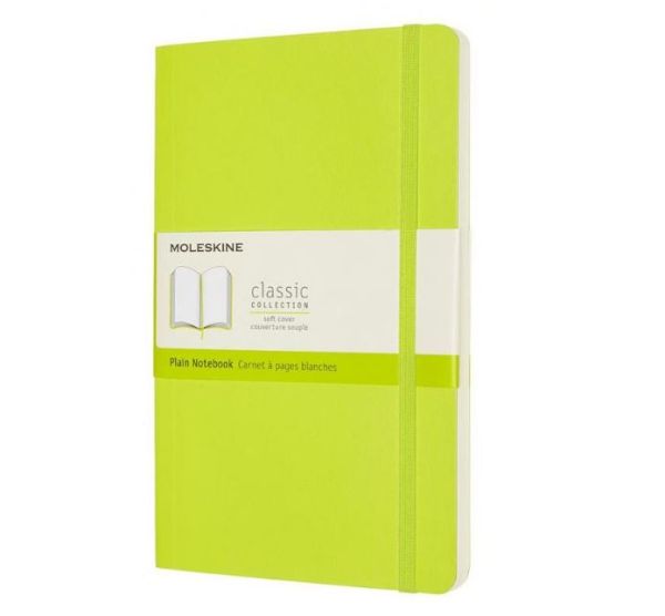 Блокнот Moleskine CLASSIC SOFT QP618C2 Large лайм, без разметки, 192 стр, 1 шт