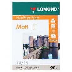 Фотобумага Lomond 102029 A4 90 г/м2 25 л. покрытие матовое белый