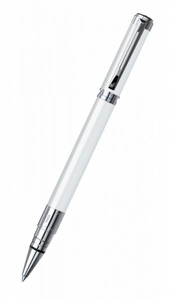 Ручка роллер WATERMAN Perspective (S0944620) White CT (F) чернила: черный ювелирная латунь палладиевое покрытие